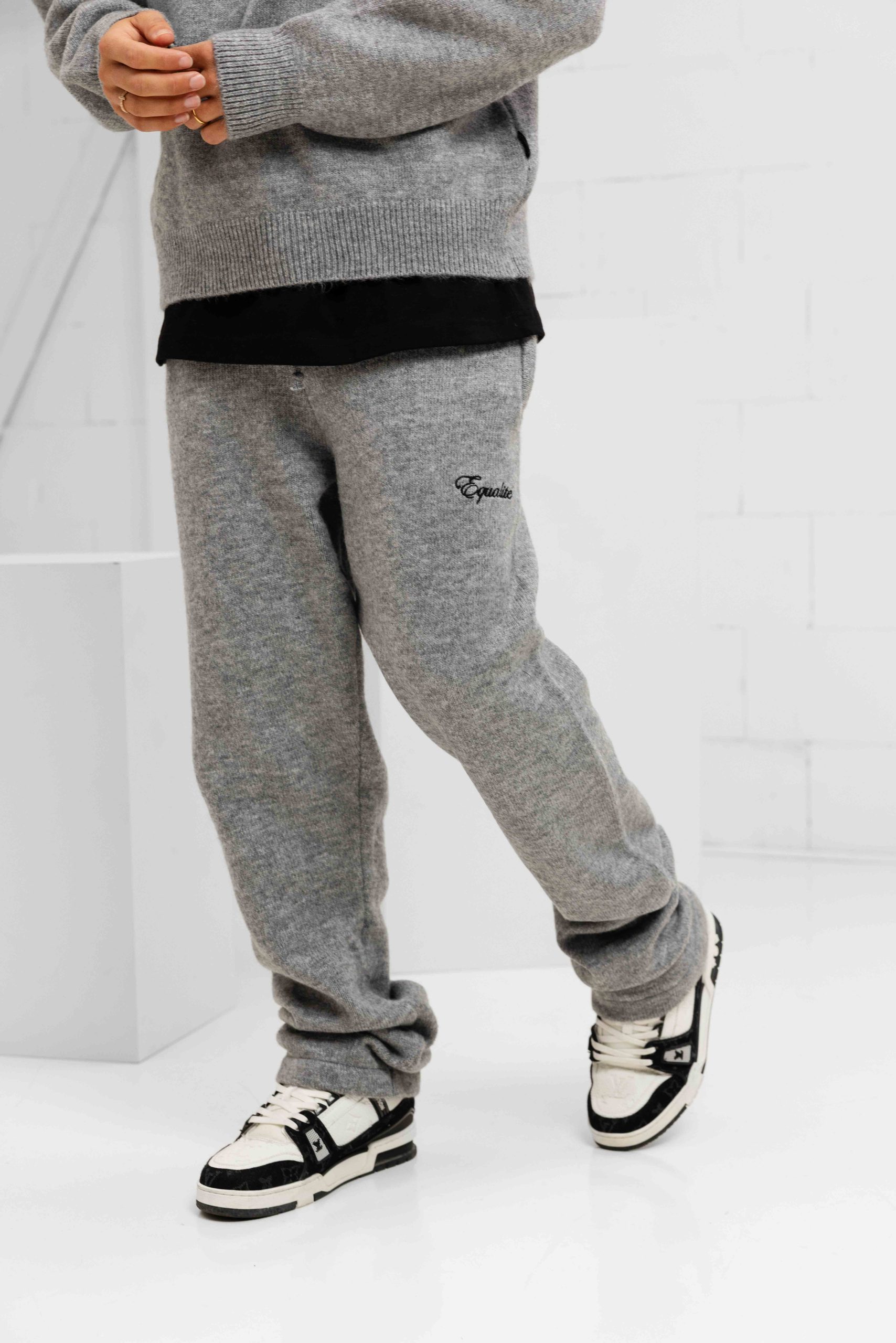 Equalité Fluffy Knit Broek Heren Grijs