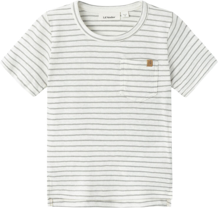 Lil' Atelier NMMHEKTOR SS TOP LIL Limestone/coconut milk