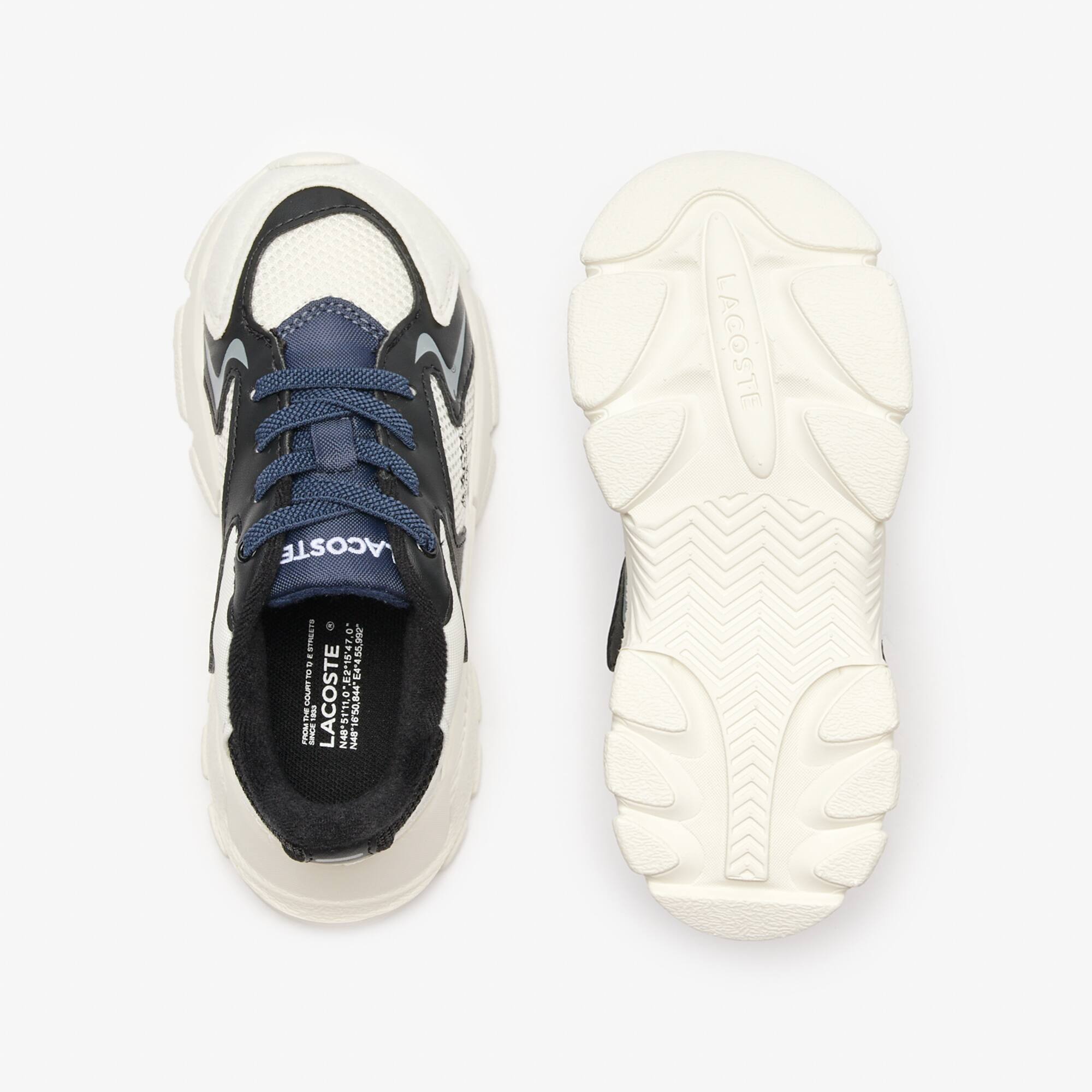 Kleinkinder-Sneakers L003 Neo aus Textil Sneakers - Weiss - Lacoste - Kinder
