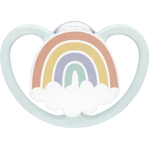 Space Silikon-Schnuller, Fuchs & Regenbogen, 0-6 Monate
