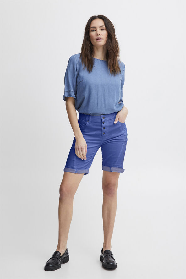 PULZ Jeans PZROSITA HW Shorts Dazzling blue