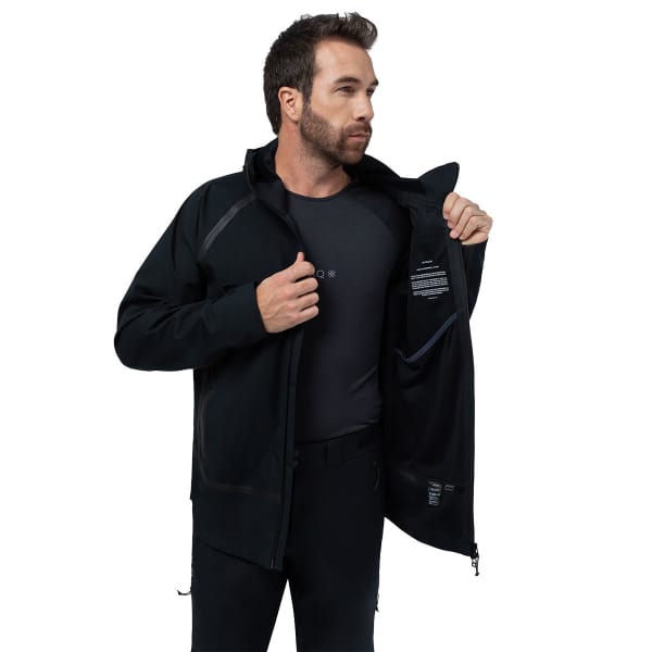 Veste ski de randonnée AYAQ LONAK HARDSHELL JKT M BLACK STORM