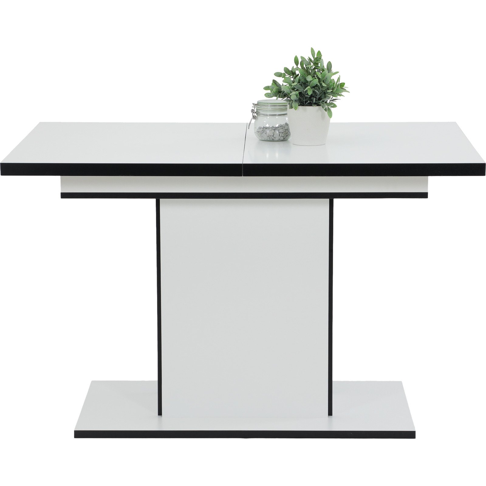 Tisch Ariana, Dekor weiss, 120/160 x 76 x 80 cm