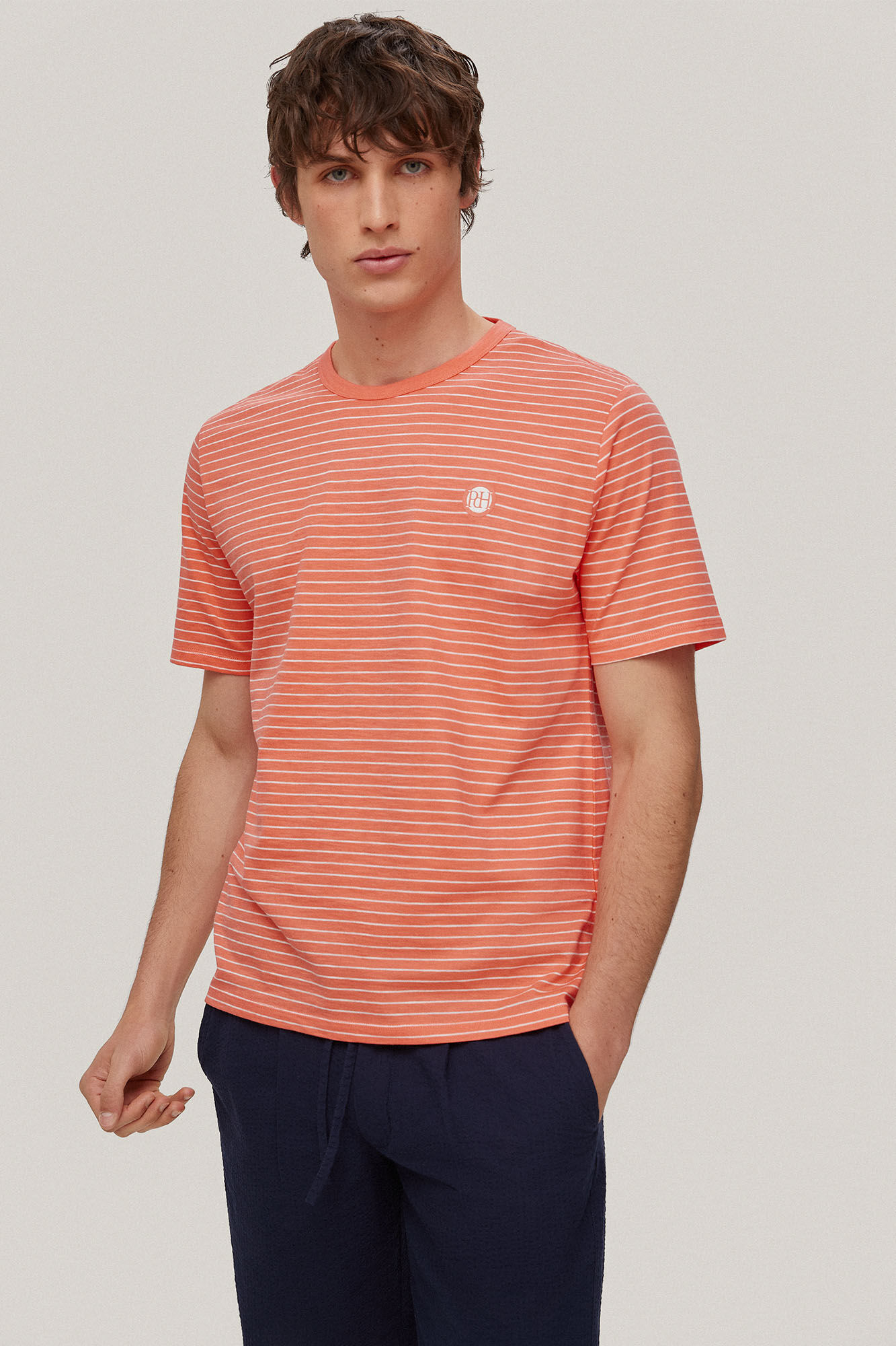 Camiseta listrada - Vermelha