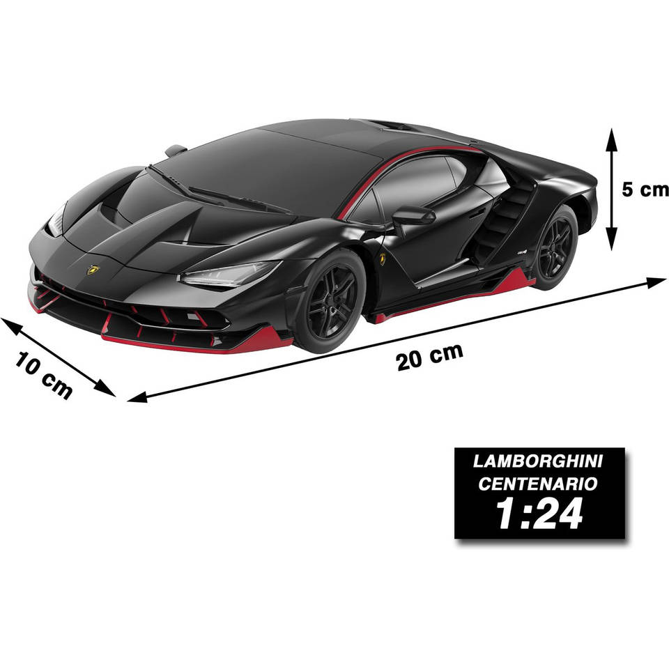 Op afstand bestuurbare auto Lamborghini Centenario - zwart