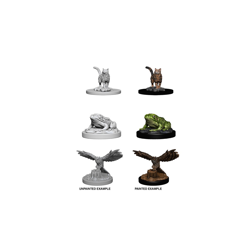 WizKids Deep Cuts Unpainted Miniatures: Familiars