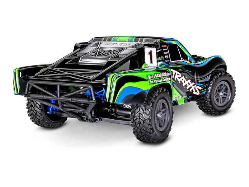 Traxxas Short Course Truck Slash 4x4 BL-2s Grün, ARTR, 1:10 Robuster 4WD Brushless SCT