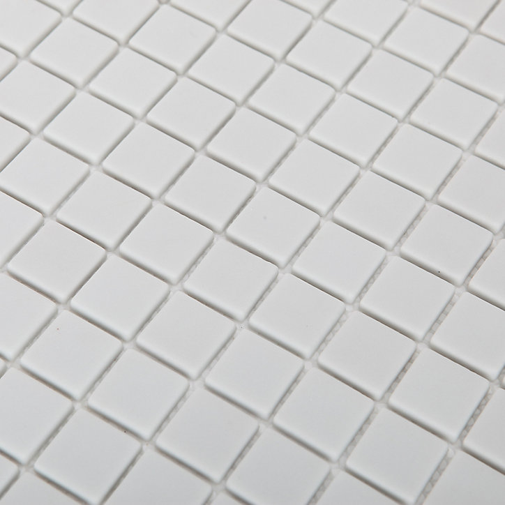 Mosaïque gris clair 30x30cm Plain carré