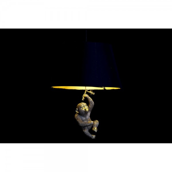Suspension doré résine 220 v 50 w singe (35.5 x 35.5 x 51 cm) (2 pcs)