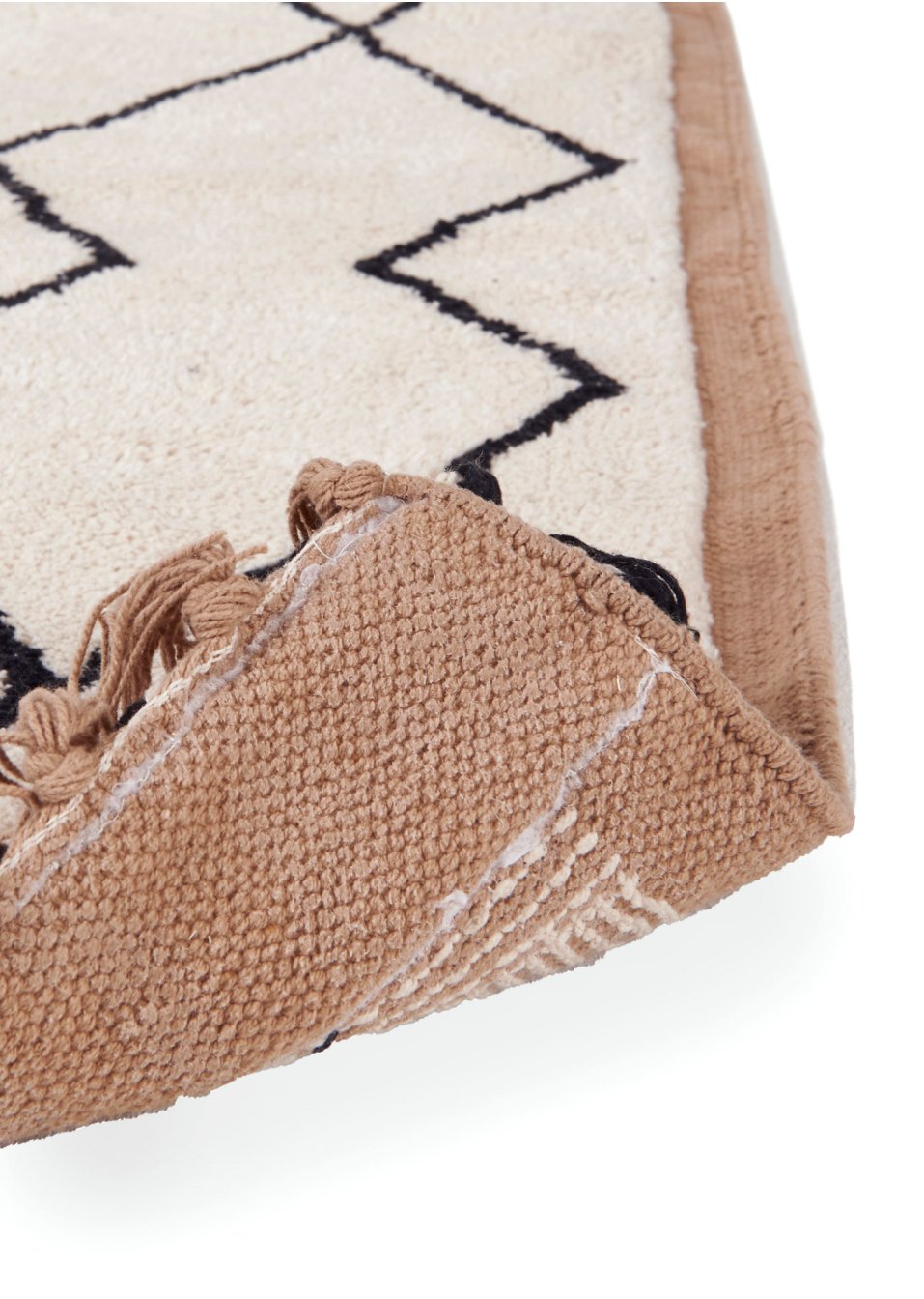 Tapis de salle de bain avec franges décoratives
