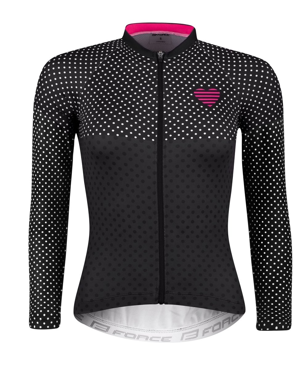 Force Points Langærmet Jersey til Kvinder Sort / Pink