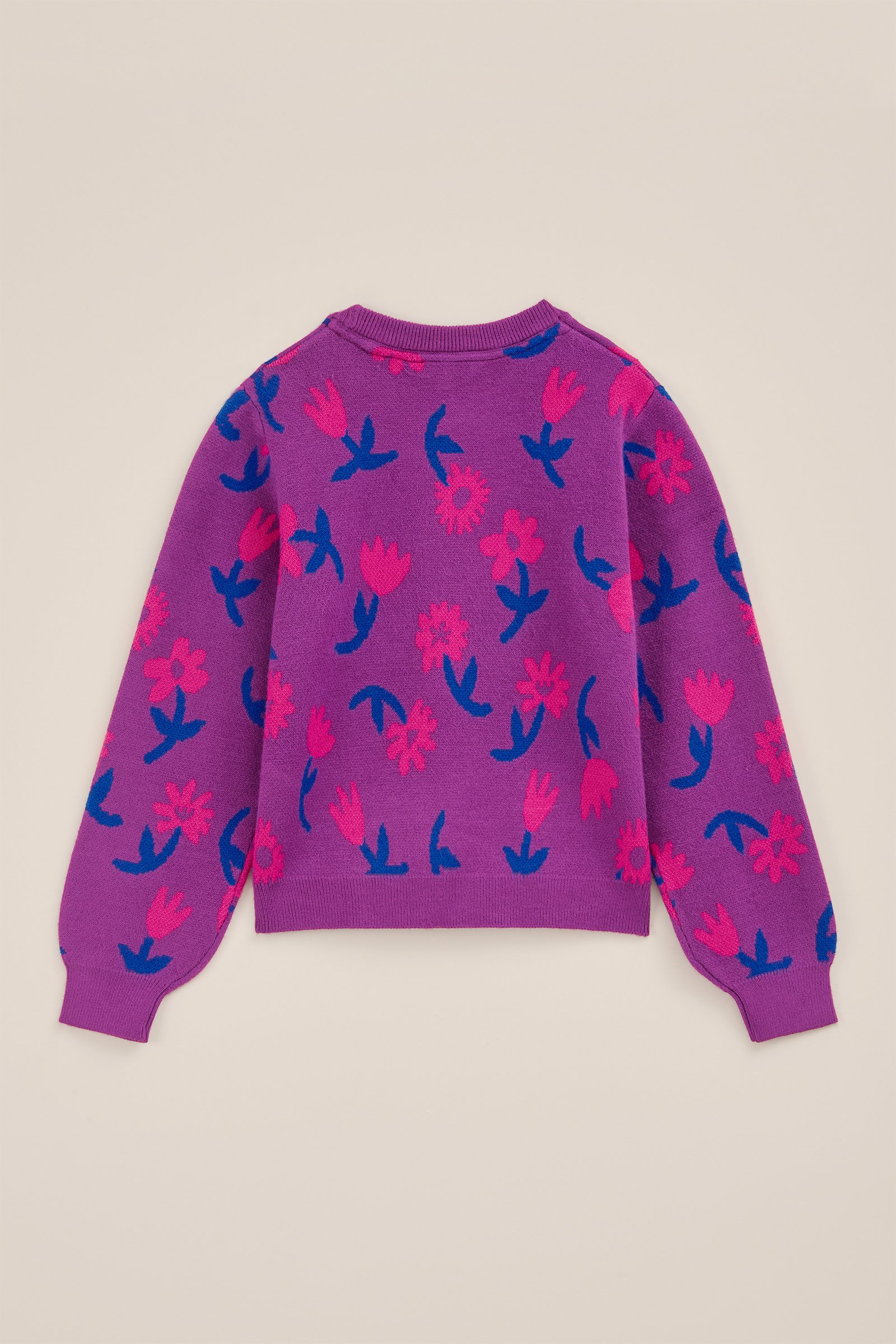 Meisjes trui met dessin WE Fashion Paars