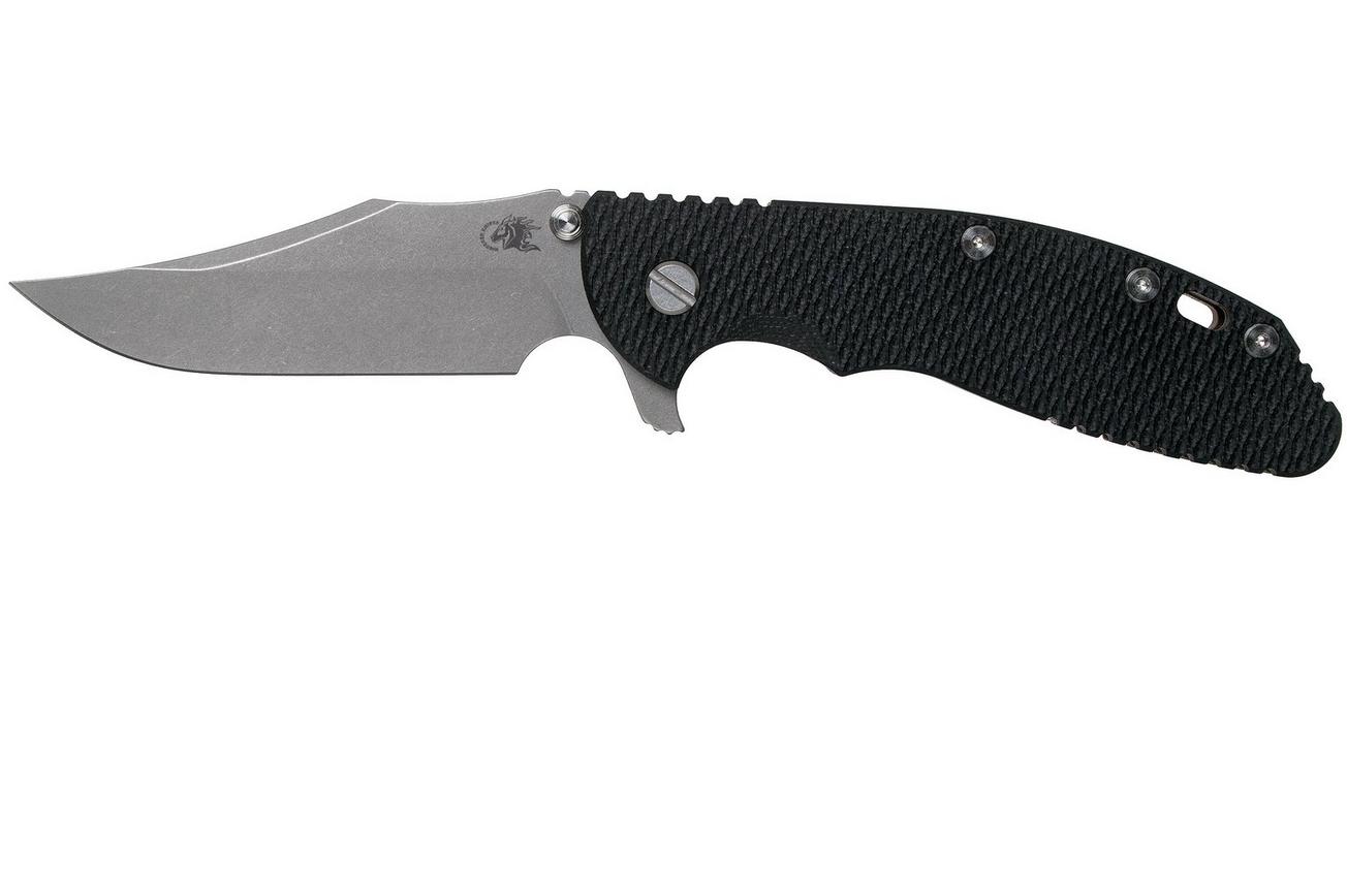 Rick Hinderer XM-24 4” Bowie, CPM 20CV, Battle Bronze, Black G10 zakmes