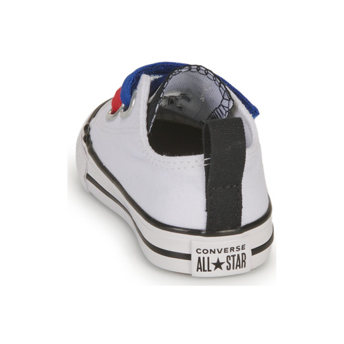 Converse - INFANT CONVERSE CHUCK TAYLOR ALL STAR 2V EASY-ON SUMMER TWILL LO - Blanc / Bleu / Rouge
