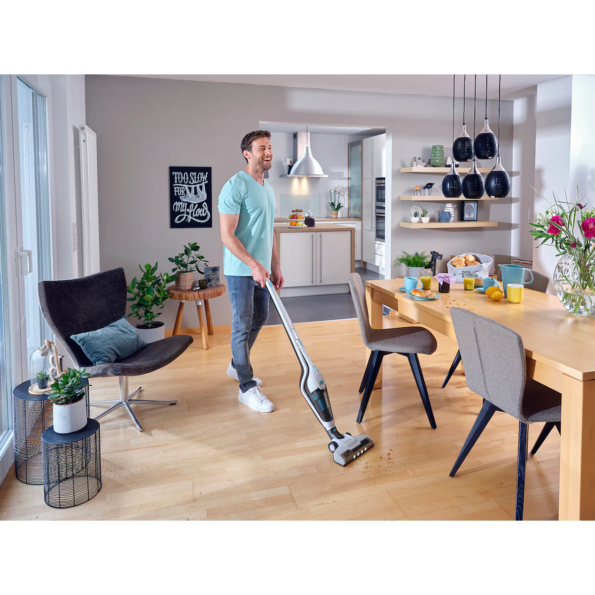 Leifheit Rotaro PowVac2in1 16 Vacuum cleaner White