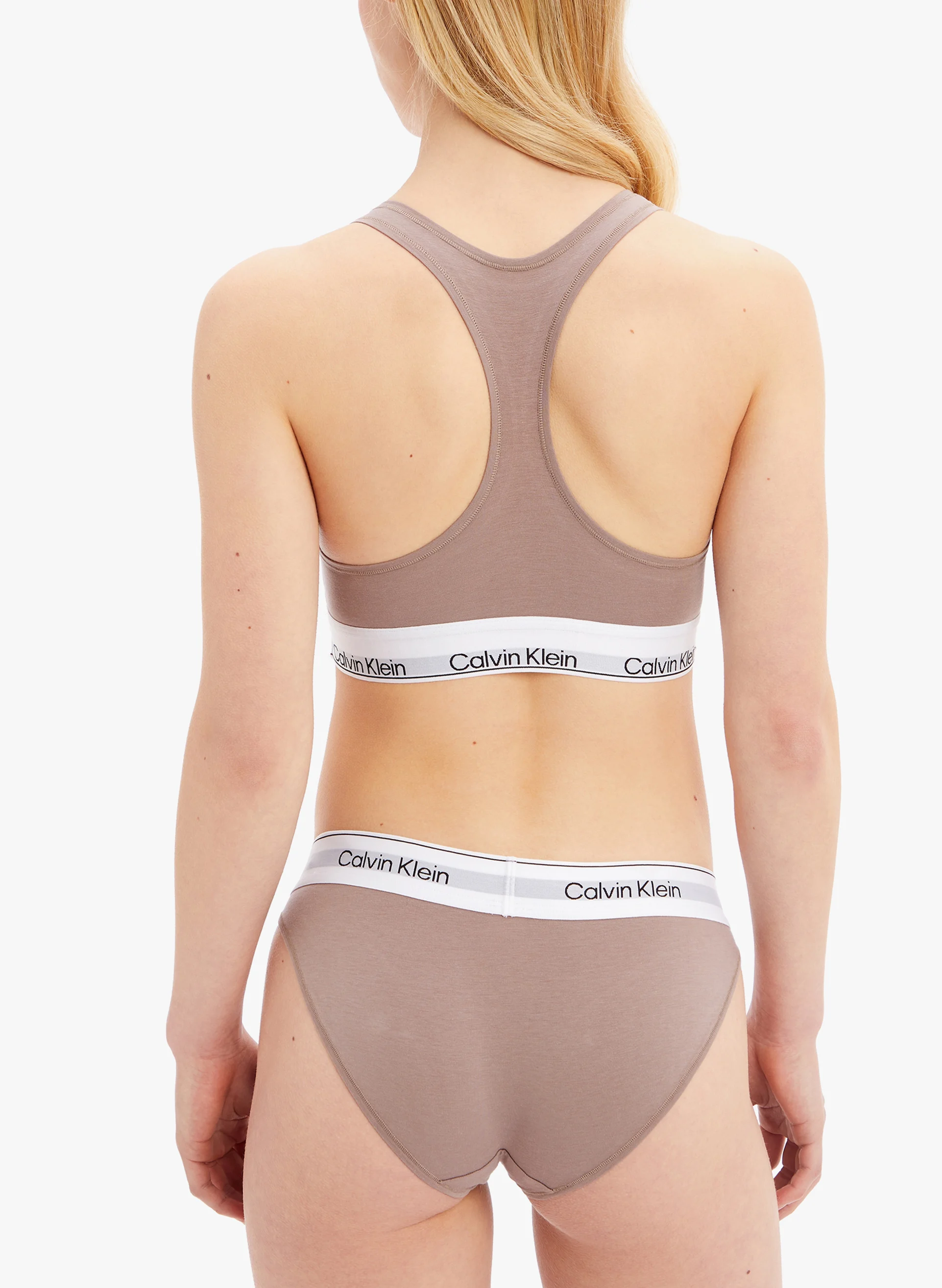 Brassière en coton mélangé | Marron