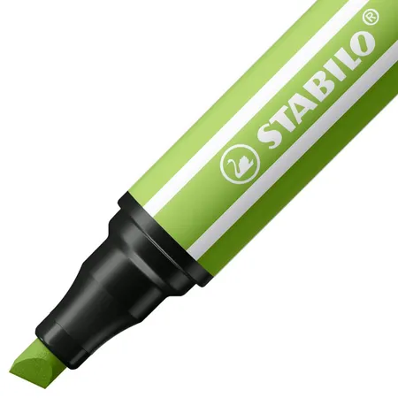 Premium-Filzstift mit dicker Keilspitze - STABILO Pen 68 MAX - ARTY - 18er Pack - mit 18 verschiedenen Farben