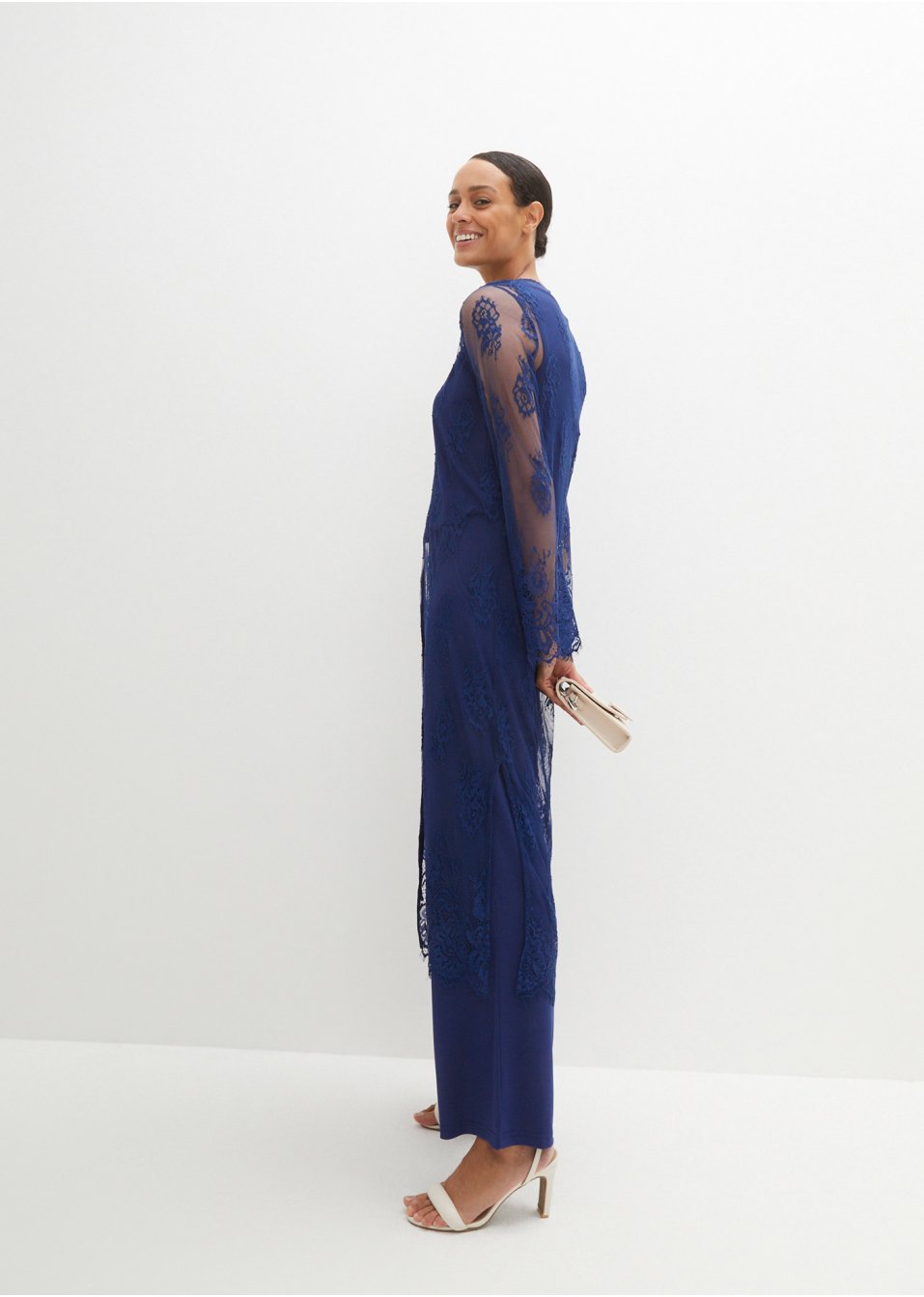 Combipantalon et veste en dentelle (Ens. 2 pces.)