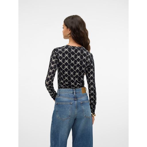 Vero Moda Alberte Cilia Bluse, Black, S