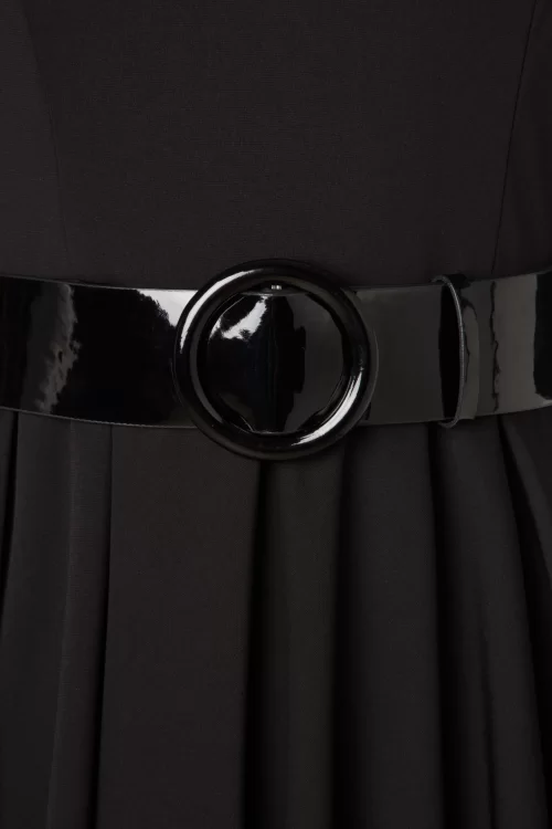 Topvintage Boutique Collection Topvintage exclusive ~ Sandra swing jurk in zwart