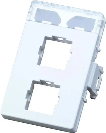 LAURITZ KNUDSEN Dataudtag CLICLINE® dataudtag T5For 2 stk. Systimax konnektorerFarve: hvid