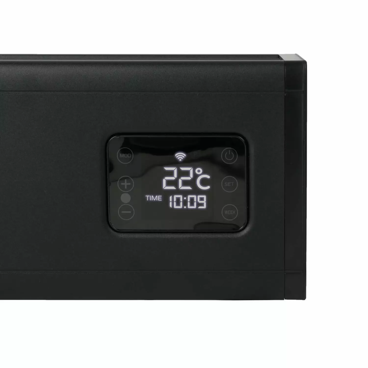 EUROM Alutherm Baseboard 1500 Wi-Fi Black Convectorkachel - 1500W - 60m3