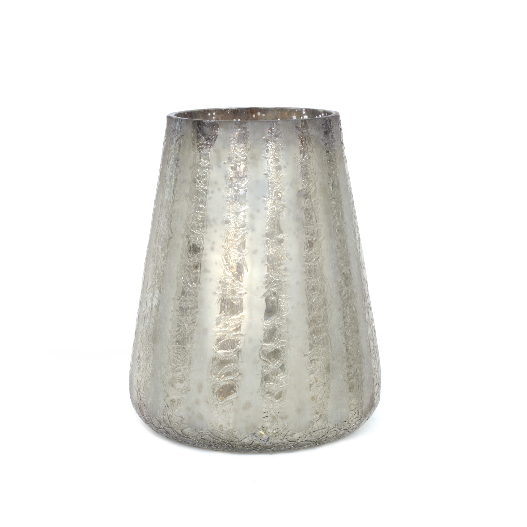 Windlicht 'Argent', antik silber, Ø 13 cm, H 15 cm von fischer's lagerhaus