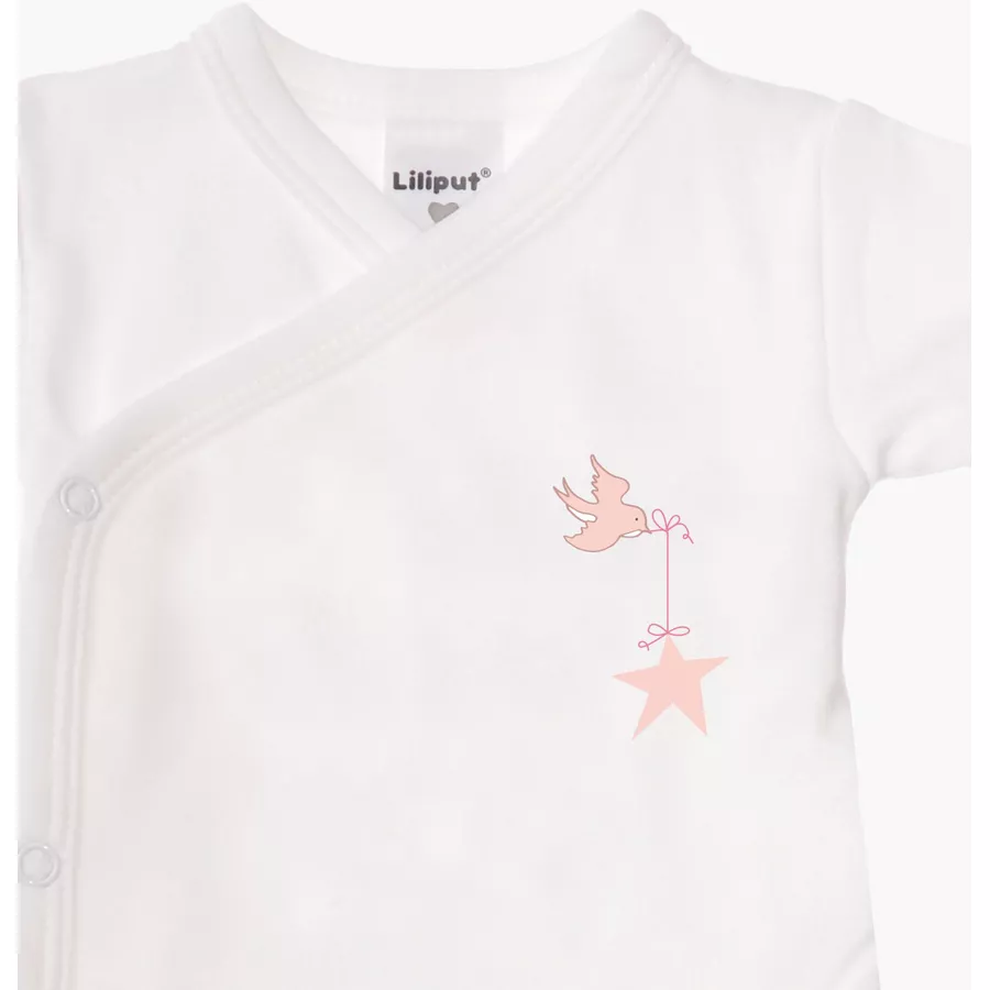 Liliput Kurzarm-Wickelbody 2er-Pack Birds weiß