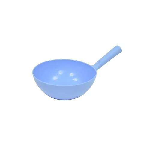 Tigela redonda azul-clara para servir