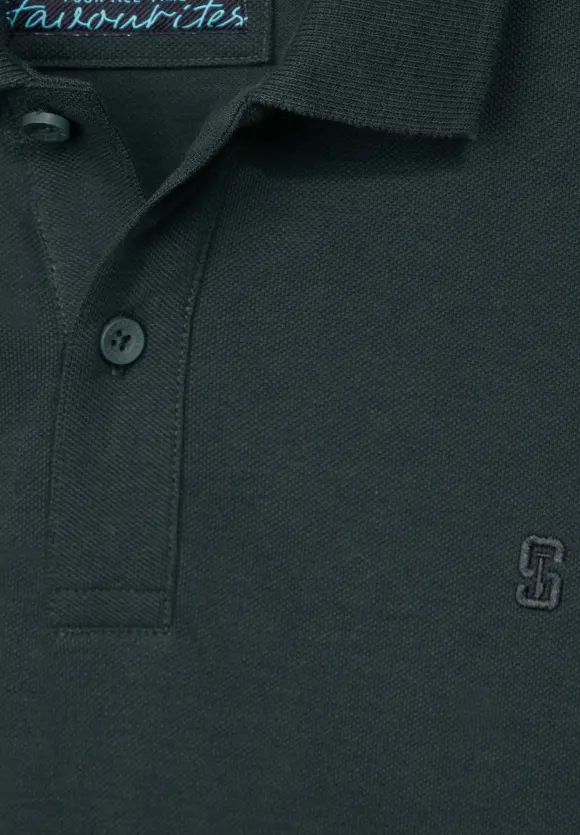 Piquée Poloshirt - dark urban green