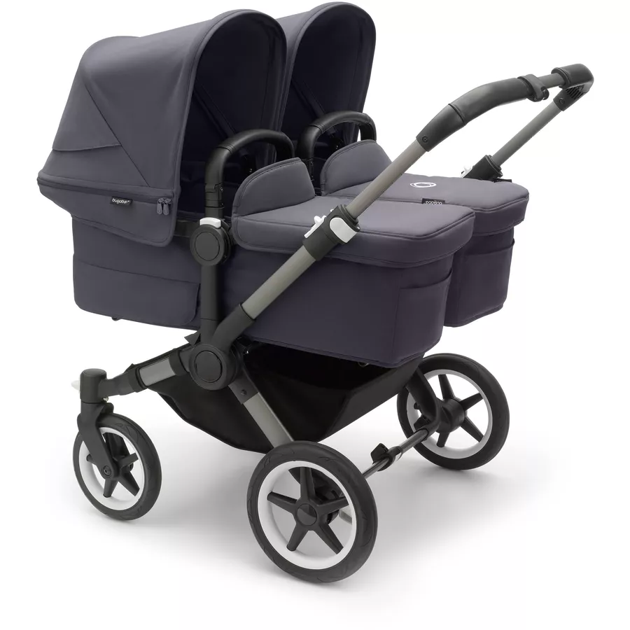 bugaboo Zwillingswagen Donkey 5 Twin Complete GraphiteStormy Blue