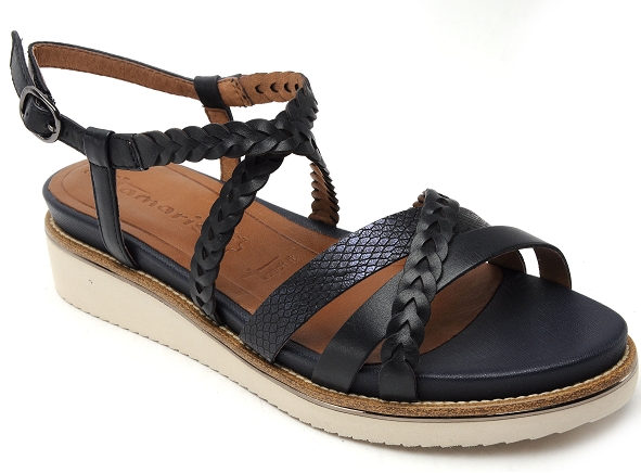 Tamaris nu pieds plats femme 28207 42 bleu