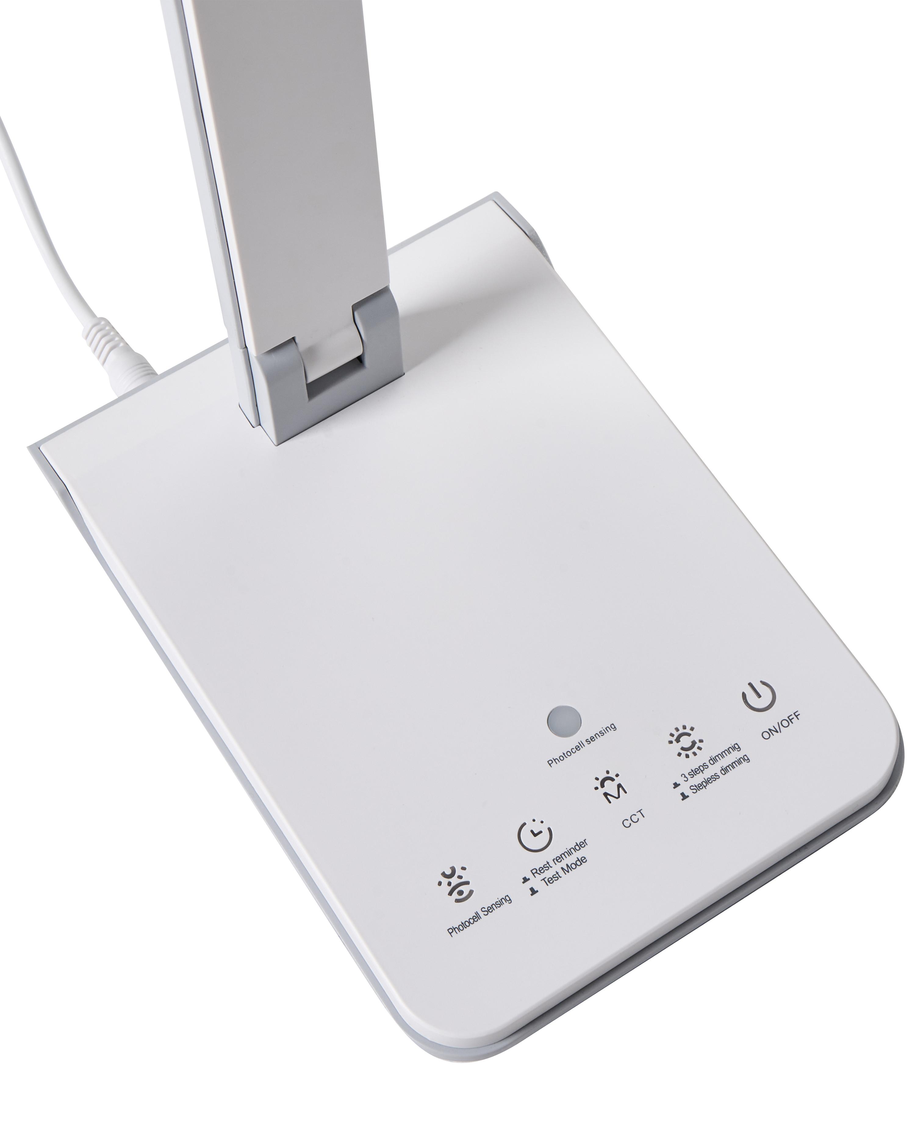 LED bureaulamp PICTOR met dimmer Wit