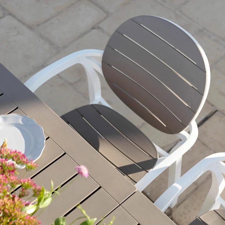 Nardi - Palma Armlehnenstuhl, bianco / bianco