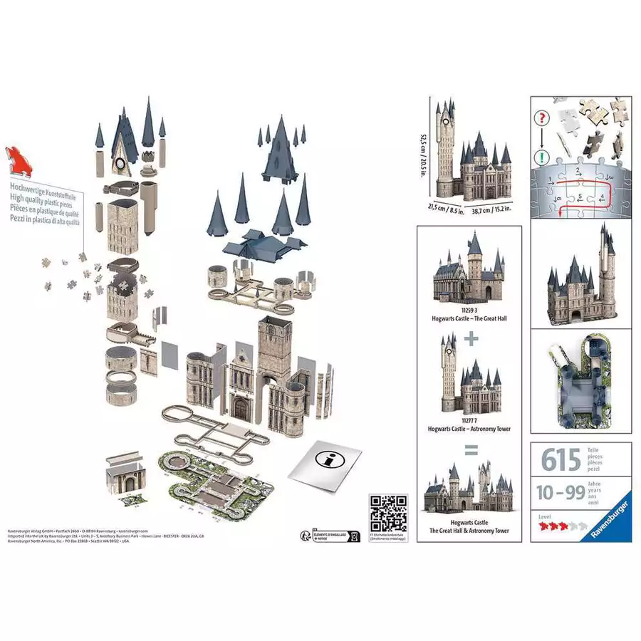 Ravensburger Harry Potter Hogwarts Schloss - Astronomieturm bunt