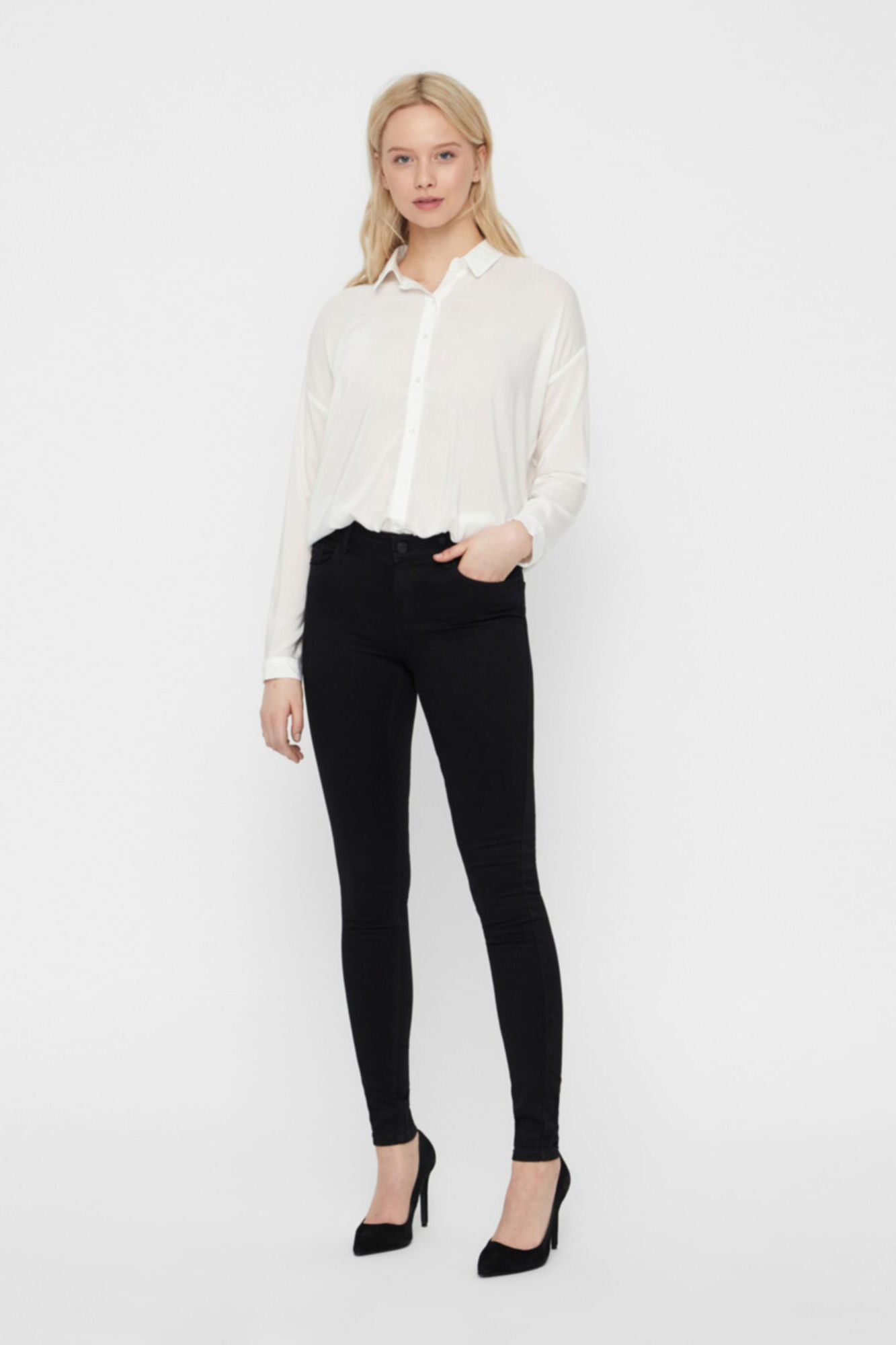 Calça jegging skinny - Preta