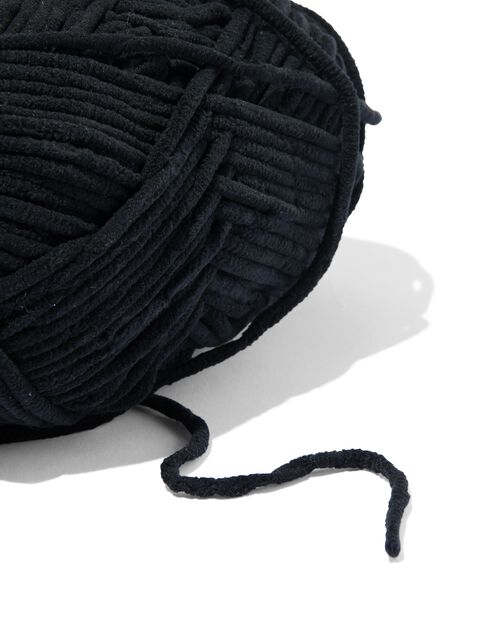 fil chenille noir 100g 110m