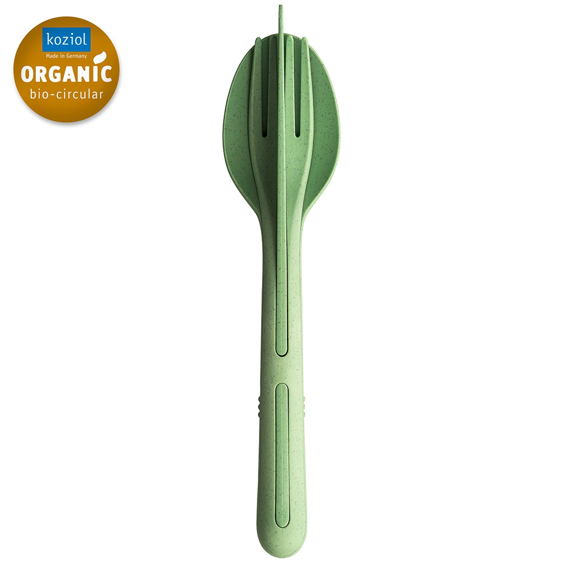 Koziol KLIKK Besteck-Set 3-tlg. nature leaf green