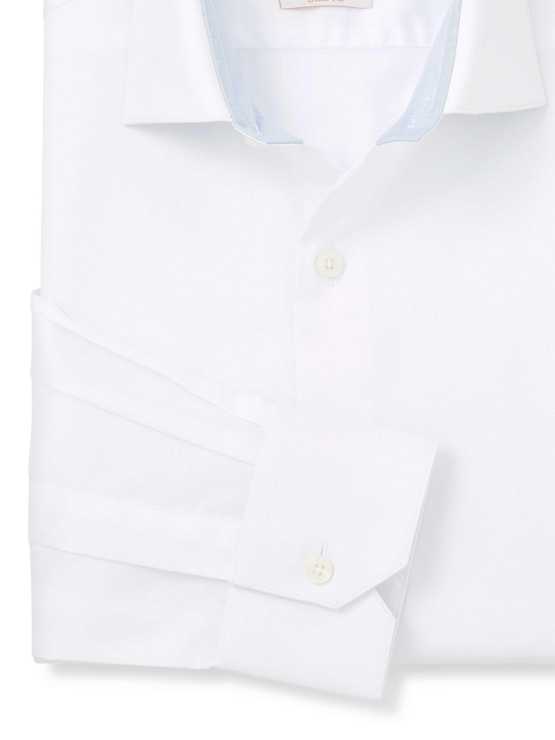 Wit - The Savile Row Company Slim Fit Single Cuff Two-Ply Cotton Gold Label Formal Shirt
