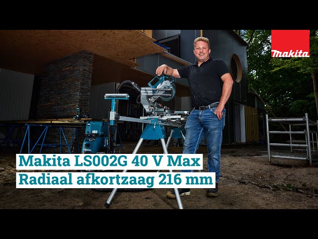 Makita LS002GZNL1 XGT 40 V Max Li-Ion Radiaal afkortzaag 216 mm body - met AWS zender en onderstel