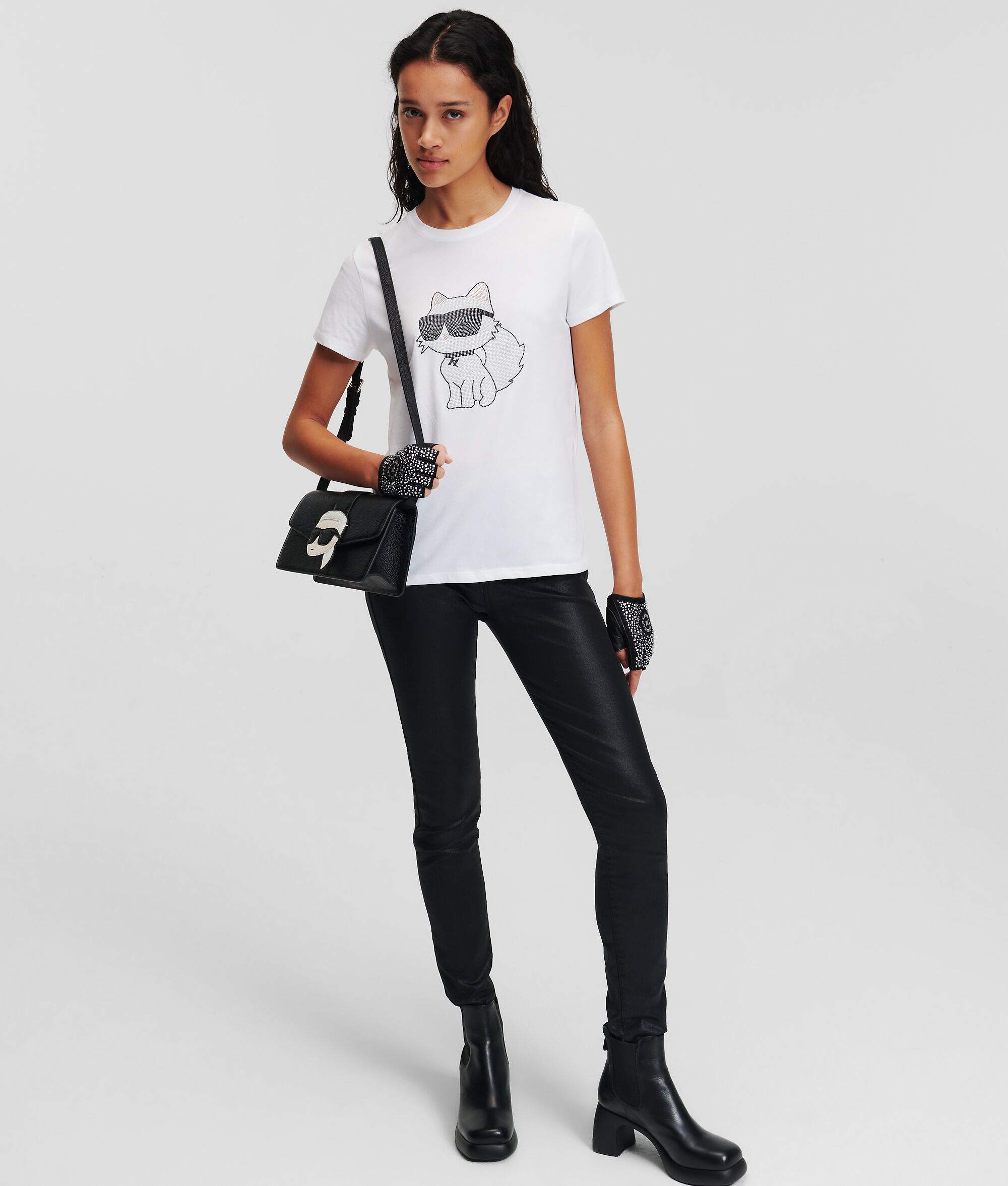 T-SHIRT K/IKONIK CHOUPETTE EN STRASS