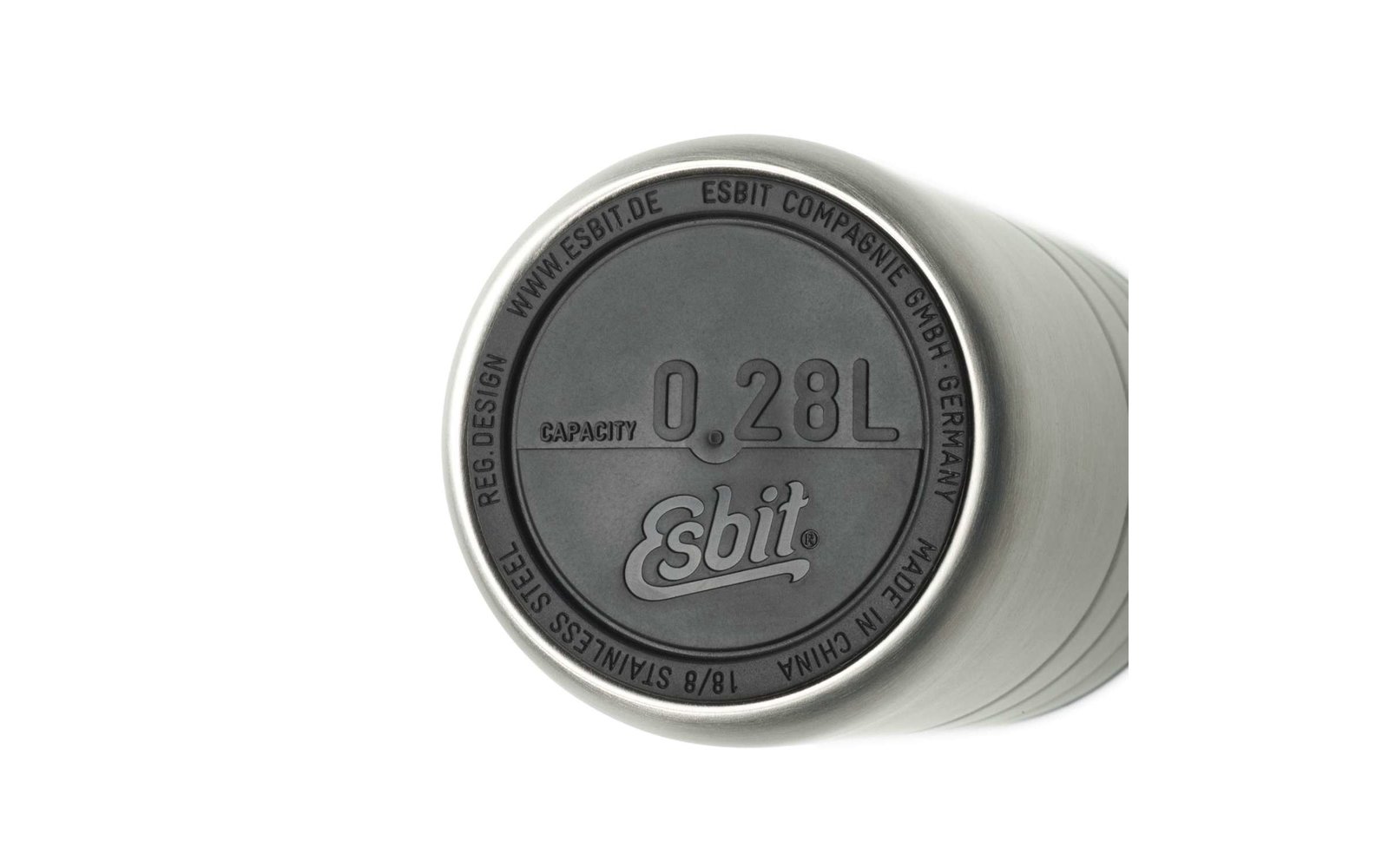 Esbit Majoris Thermobecher mit Trinköffnung  Edelstahl matt 280 ml