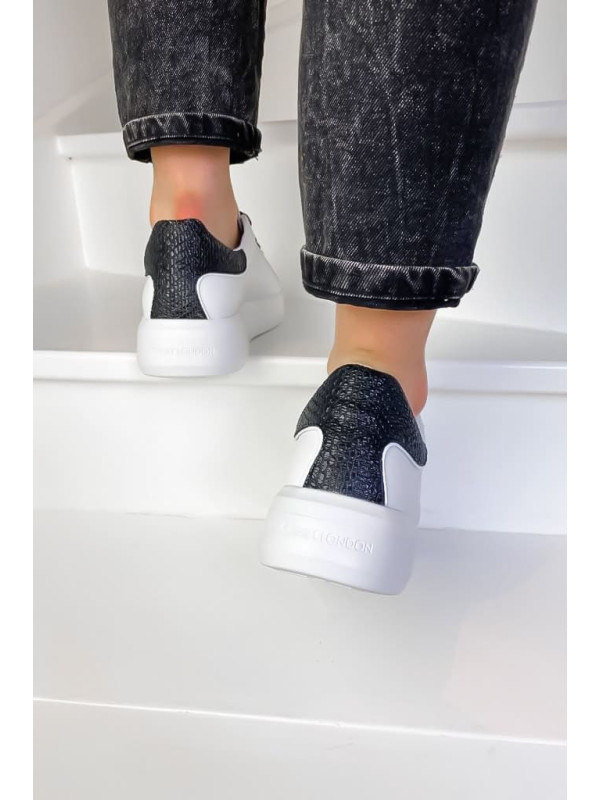 Sneakers LOW TOP LEVEL UP White - Crime London