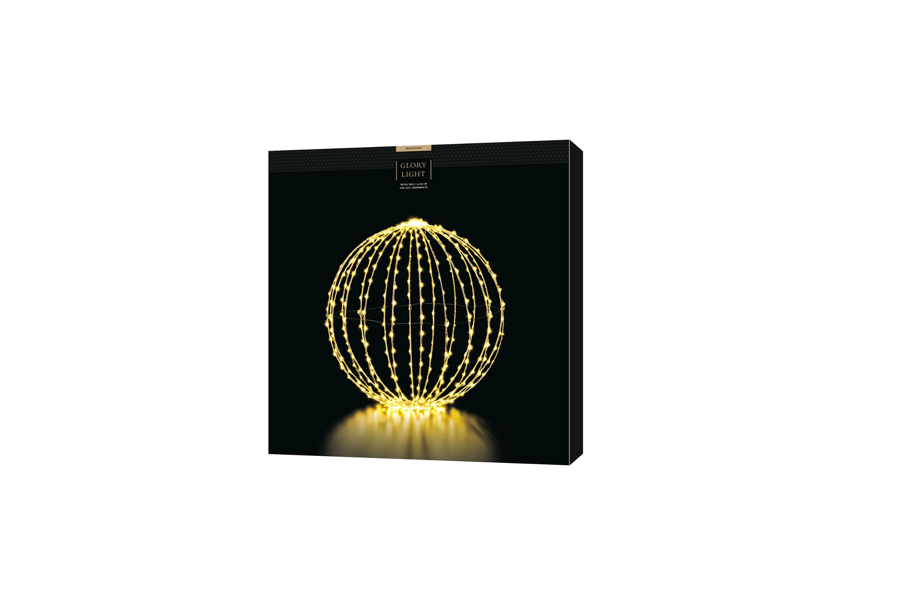 ROYAL BALL LED Licht - Silberfarbig / D: 40.0 cm