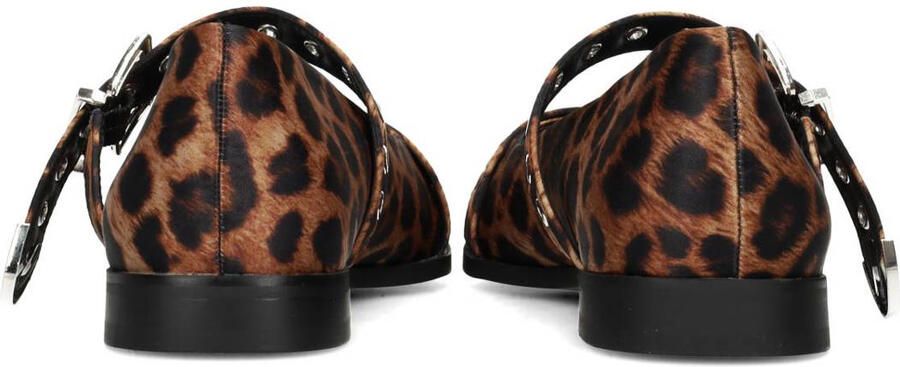POSH by Poelman Gulia loafers met panterprint cognac