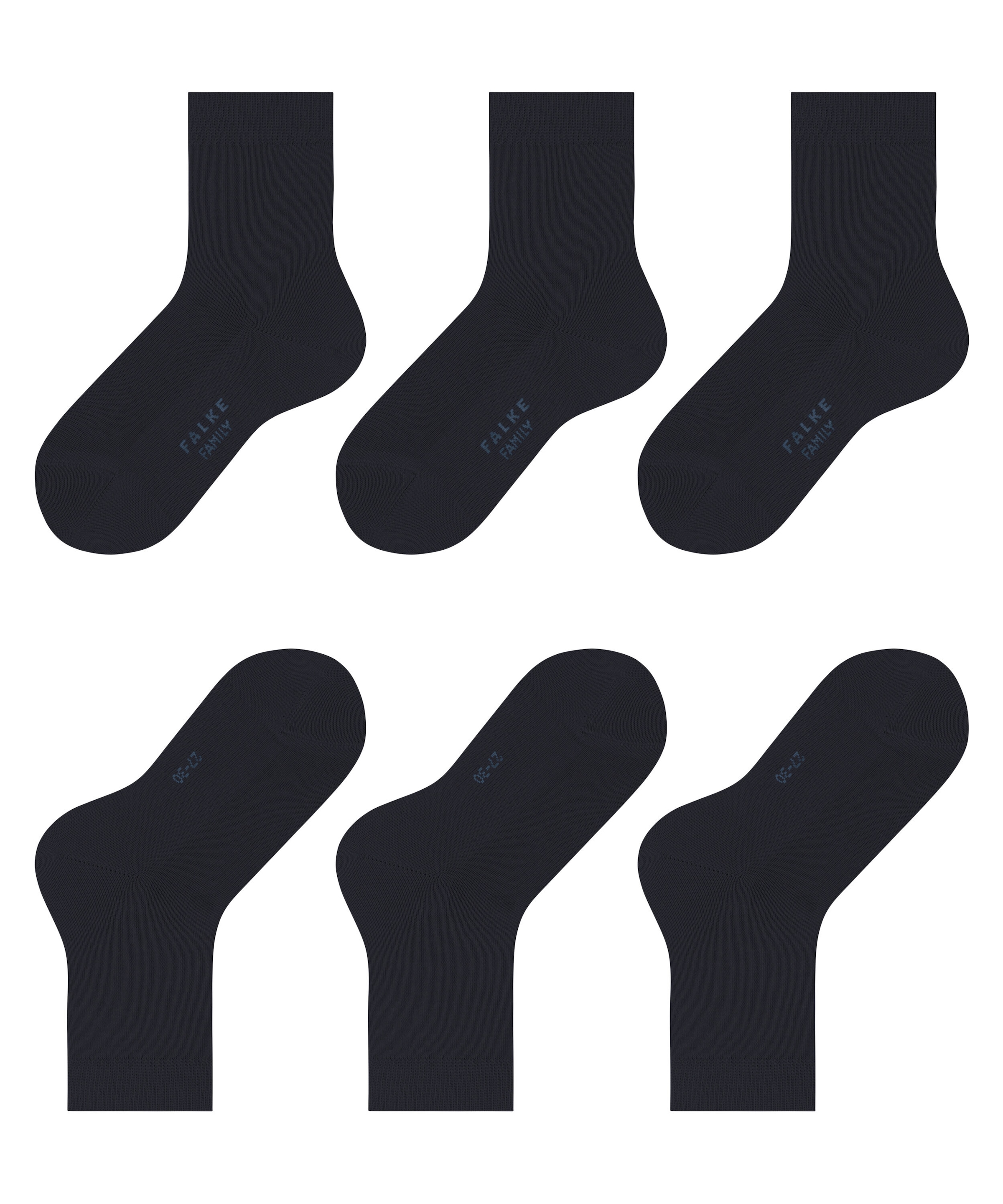 FALKE Socken »Family« 3er Pack, 3 Paar tlg. mit  Baumwolle, atmungsaktiv