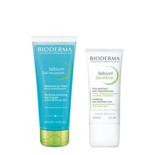 Bioderma Sébium Sensitive 30ml   Sébium Gel Moussant 100ml