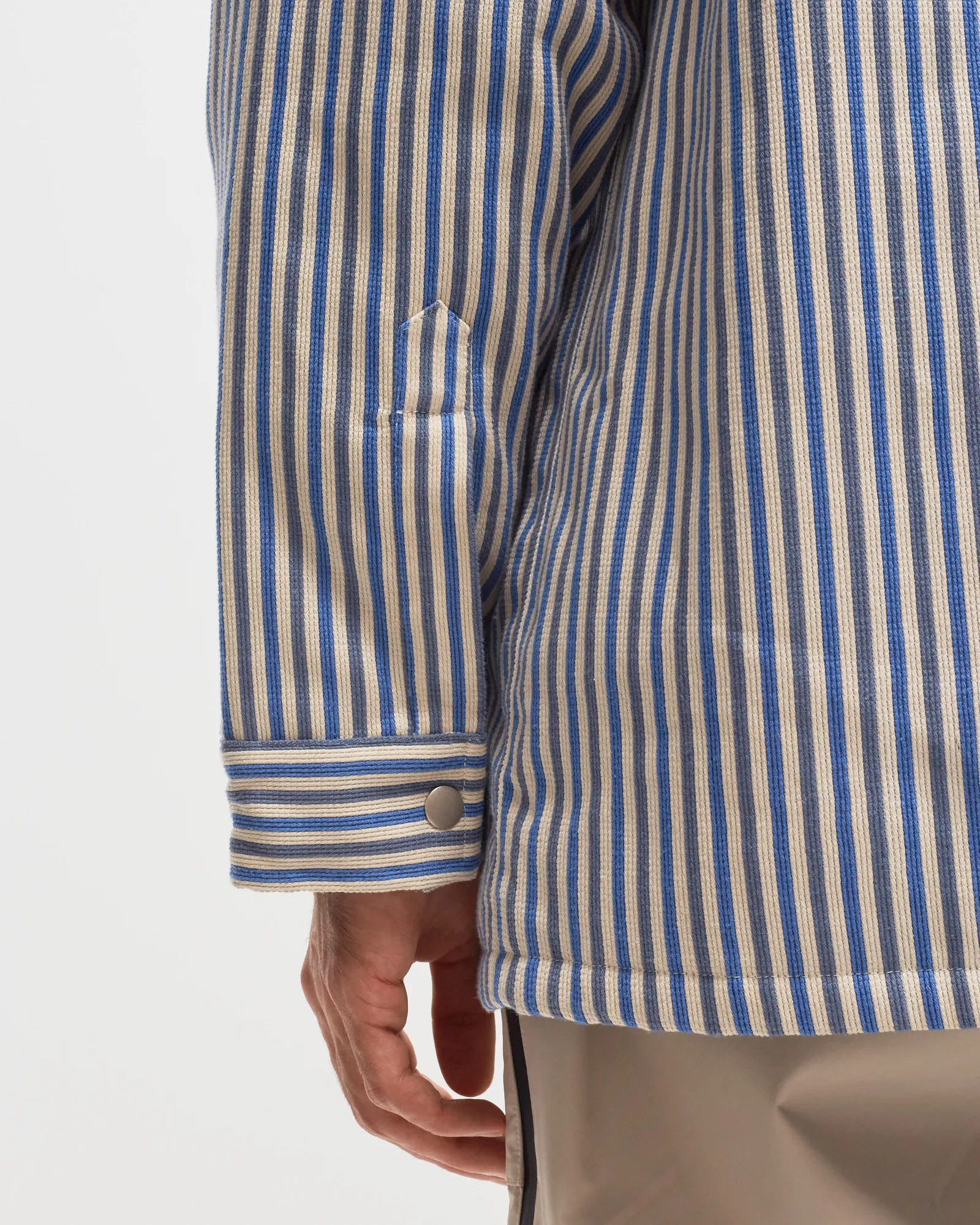 BSTN Brand Padded Striped Overshirt