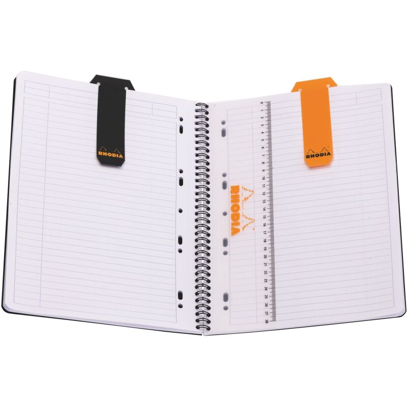 Cahier spirale Rhodiactive Notebook A4+ 23 x 30 cm - lignée - 160 pages