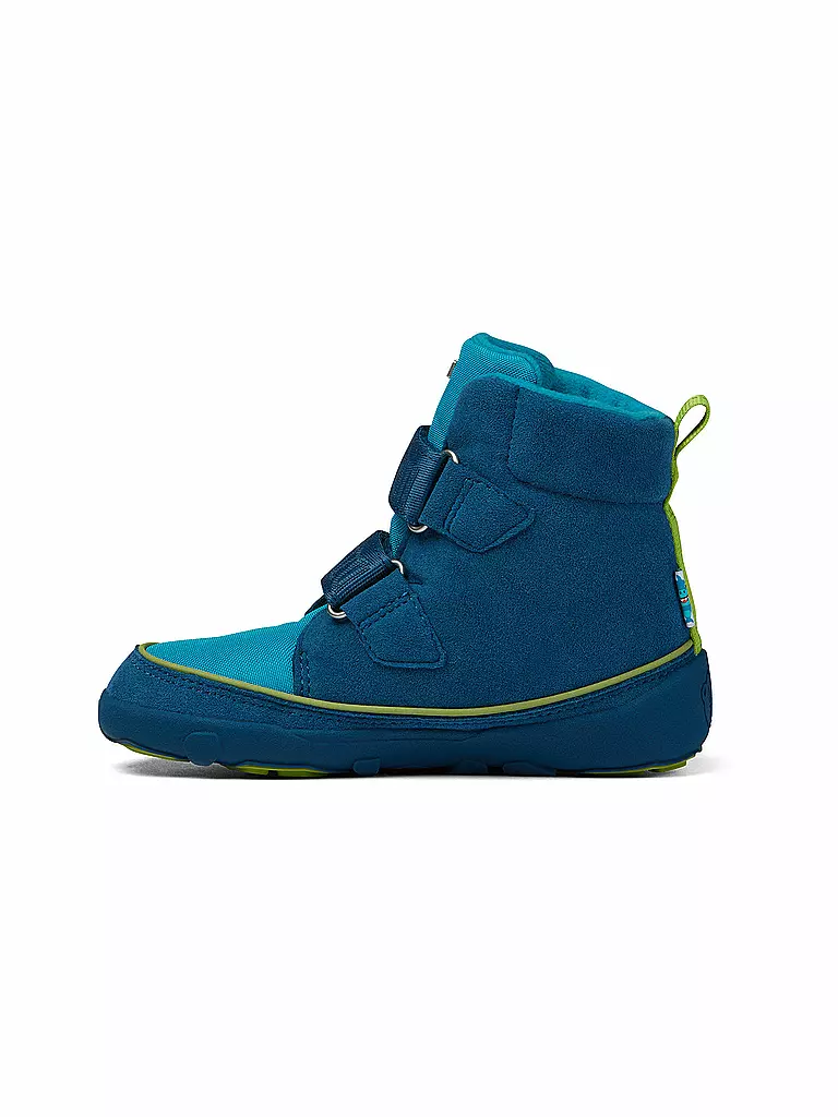 AFFENZAHN Kinder Barfußschuhe - Boots Hai Jump Midboot  blau